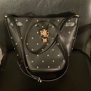Ralph Lauren bag black and gold has tags never been used